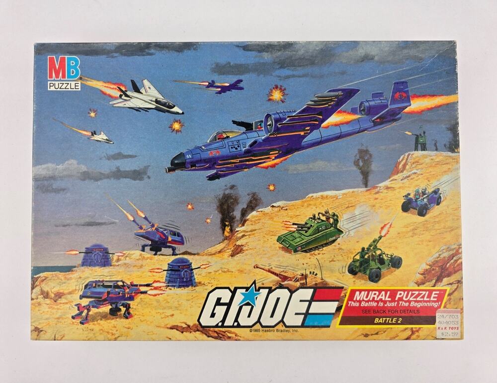 1985 GI Joe Milton Bradley Mural Puzzle Battle #2 221 pc. New Sealed
